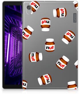 B2Ctelecom Bumper Case Lenovo Tab M10 HD (2de generatie) Hippe Hoesje Quotes Nut Jar met transparant zijkanten