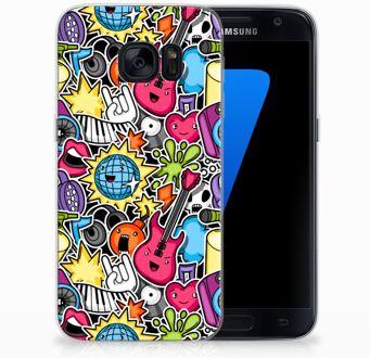 B2Ctelecom Bumper Case Samsung Galaxy S7 Punk Rock