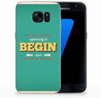 B2Ctelecom Bumper Case Samsung Galaxy S7 Quote Begin