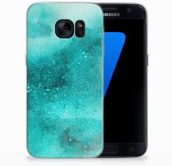 B2Ctelecom Bumper Case Samsung S7 Painting Blue