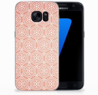 B2Ctelecom Bumper Case Samsung S7 Pattern Orange