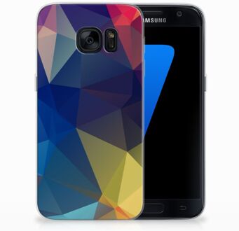 B2Ctelecom Bumper Case Samsung S7 Polygon Dark