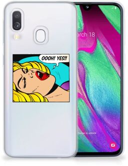 B2Ctelecom Bumper Cover Samsung A40 Popart Oh Yes