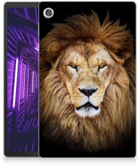 B2Ctelecom Bumper Hoesje Lenovo Tab M10 Plus Tablet Backcase Leeuw met doorzichte zijkanten