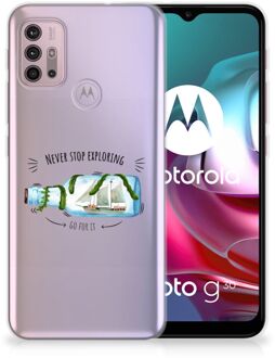 B2Ctelecom Bumper Hoesje Motorola Moto G30 | G10 Smartphone hoesje Boho Bottle