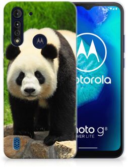 B2Ctelecom Bumper Hoesje Motorola Moto G8 Power Lite Smartphone hoesje Panda