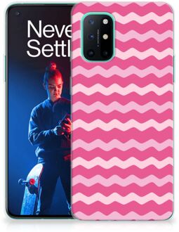 B2Ctelecom Bumper Hoesje OnePlus 8T Smartphone hoesje Waves Pink