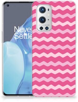 B2Ctelecom Bumper Hoesje OnePlus 9 Pro Smartphone hoesje Waves Pink