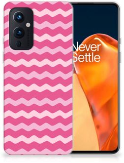 B2Ctelecom Bumper Hoesje OnePlus 9 Smartphone hoesje Waves Pink