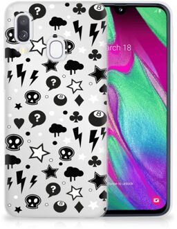 B2Ctelecom Bumper Hoesje Samsung A40 Silver Punk