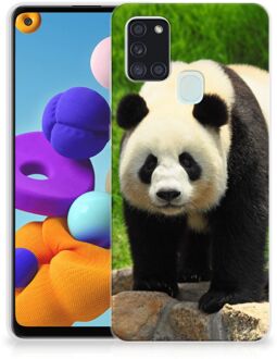 B2Ctelecom Bumper Hoesje Samsung Galaxy A21s Smartphone hoesje Panda