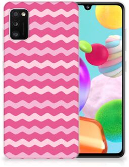 B2Ctelecom Bumper Hoesje Samsung Galaxy A41 Smartphone hoesje Waves Pink