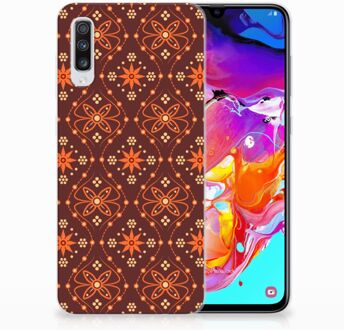 B2Ctelecom Bumper hoesje Samsung Galaxy A70 Batik Brown