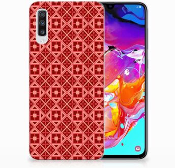 B2Ctelecom Bumper hoesje Samsung Galaxy A70 Batik Red