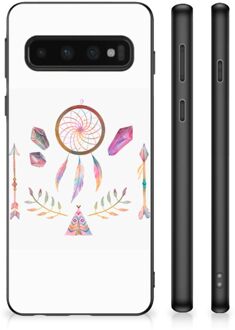 B2Ctelecom Bumper Hoesje Samsung Galaxy S10 GSM Hoesje met Zwarte rand Boho Dreamcatcher