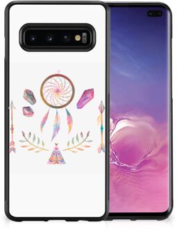 B2Ctelecom Bumper Hoesje Samsung Galaxy S10+ GSM Hoesje met Zwarte rand Boho Dreamcatcher