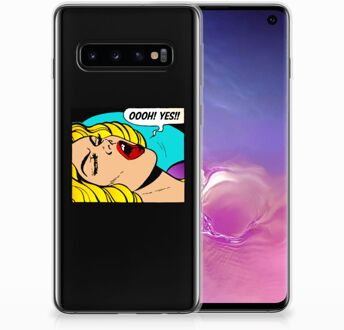 B2Ctelecom Bumper Hoesje Samsung Galaxy S10 Popart Oh Yes