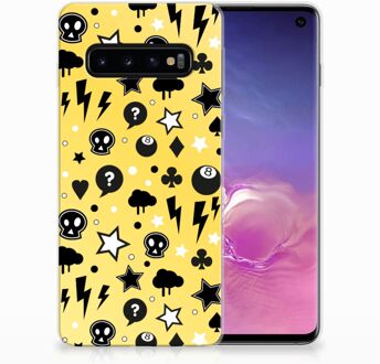 B2Ctelecom Bumper Hoesje Samsung Galaxy S10 Punk Yellow