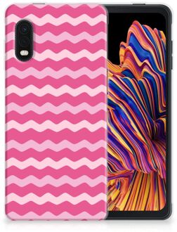 B2Ctelecom Bumper Hoesje Samsung Xcover Pro Smartphone hoesje Waves Pink