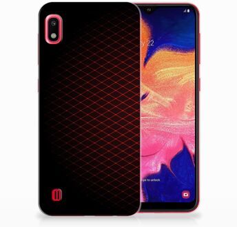 B2Ctelecom Bumper Siliconen Backcover Samsung Galaxy A10 Geruit Rood