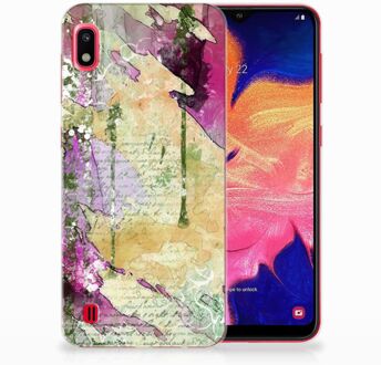 B2Ctelecom Bumper Siliconen Cover Samsung A10 Letter Painting