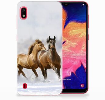 B2Ctelecom Bumper Siliconen Cover Samsung Galaxy A10 Hoesje Paarden