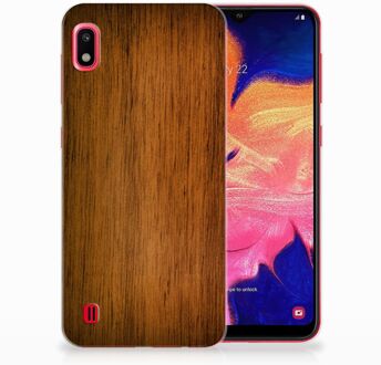 B2Ctelecom Bumper Siliconen Hoesje Samsung Galaxy A10 Donker Hout