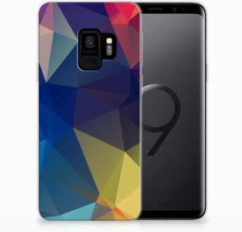 B2Ctelecom Bumper TPU-siliconen Hoesje Samsung Galaxy S9 Polygon Dark