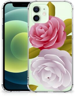 B2Ctelecom Case Anti-shock iPhone 12 Mini GSM Hoesje met doorzichtige rand Roses