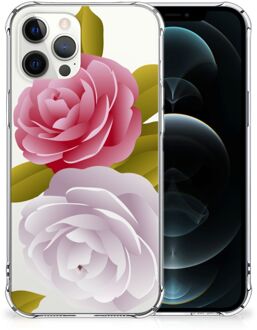 B2Ctelecom Case Anti-shock iPhone 12 Pro Max GSM Hoesje met doorzichtige rand Roses