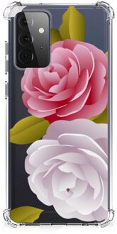 B2Ctelecom Case Anti-shock Samsung Galaxy A72 4G/5G GSM Hoesje met doorzichtige rand Roses