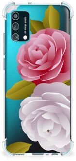 B2Ctelecom Case Anti-shock Samsung Galaxy M02s | A02s GSM Hoesje met doorzichtige rand Roses