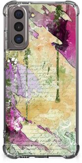 B2Ctelecom Case Anti-shock Samsung Galaxy S21 GSM Hoesje met doorzichtige rand Schilderij