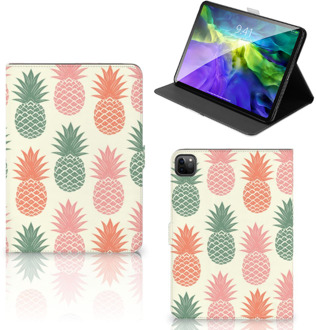 B2Ctelecom Case iPad Pro 11 (2020) Tablet Hoes met Standaard Personaliseren Super als Kerstcadeau Ananas