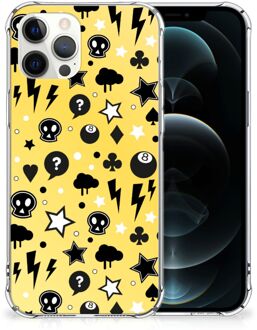 B2Ctelecom Case iPhone 12 Pro Max GSM Hoesje met doorzichtige rand Punk Yellow