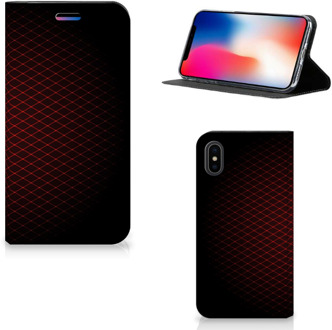 B2Ctelecom Case iPhone X | Xs Geruit Rood