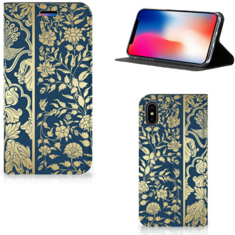 B2Ctelecom Case iPhone X | Xs Golden Flowers