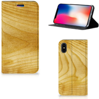 B2Ctelecom Case iPhone X | Xs Licht Hout