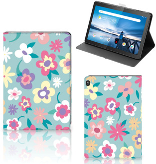 B2Ctelecom Case Lenovo Tablet M10 Hoesje met Standaard Flower Power