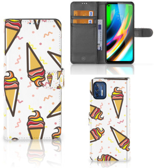 B2Ctelecom Case Motorola Moto G9 Plus Telefoonhoesje Icecream