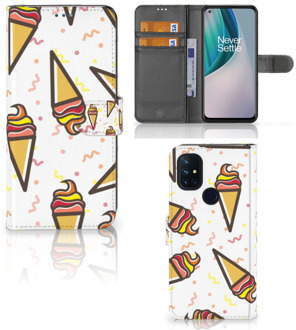 B2Ctelecom Case OnePlus Nord N10 Telefoonhoesje Icecream