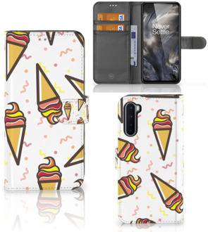 B2Ctelecom Case OnePlus Nord Telefoonhoesje Icecream