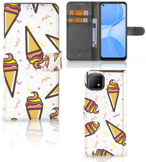 B2Ctelecom Case OPPO A73 5G Telefoonhoesje Icecream