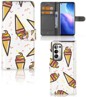 B2Ctelecom Case OPPO Find X3 Neo 5G Telefoonhoesje Icecream