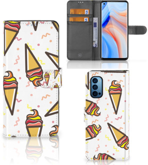 B2Ctelecom Case OPPO Reno 4 Pro 5G Telefoonhoesje Icecream