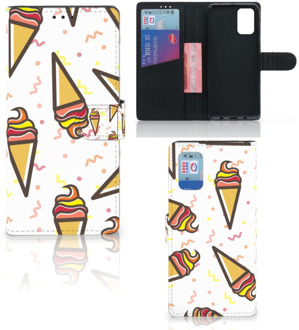 B2Ctelecom Case Samsung Galaxy A02s Flip Cover Samsung M02s Telefoonhoesje Icecream