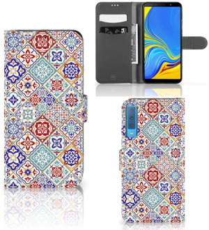 B2Ctelecom Case Samsung Galaxy A7 (2018) Tiles Color