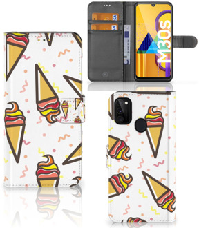 B2Ctelecom Case Samsung Galaxy M21 Telefoonhoesje Icecream