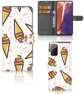 B2Ctelecom Case Samsung Galaxy Note 20 Telefoonhoesje Icecream