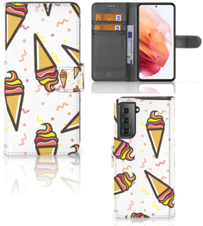 B2Ctelecom Case Samsung Galaxy S21 Telefoonhoesje Icecream